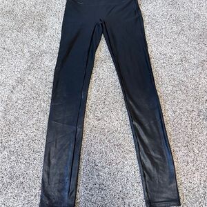 SPANX Faux Leather Black Leggings 2437